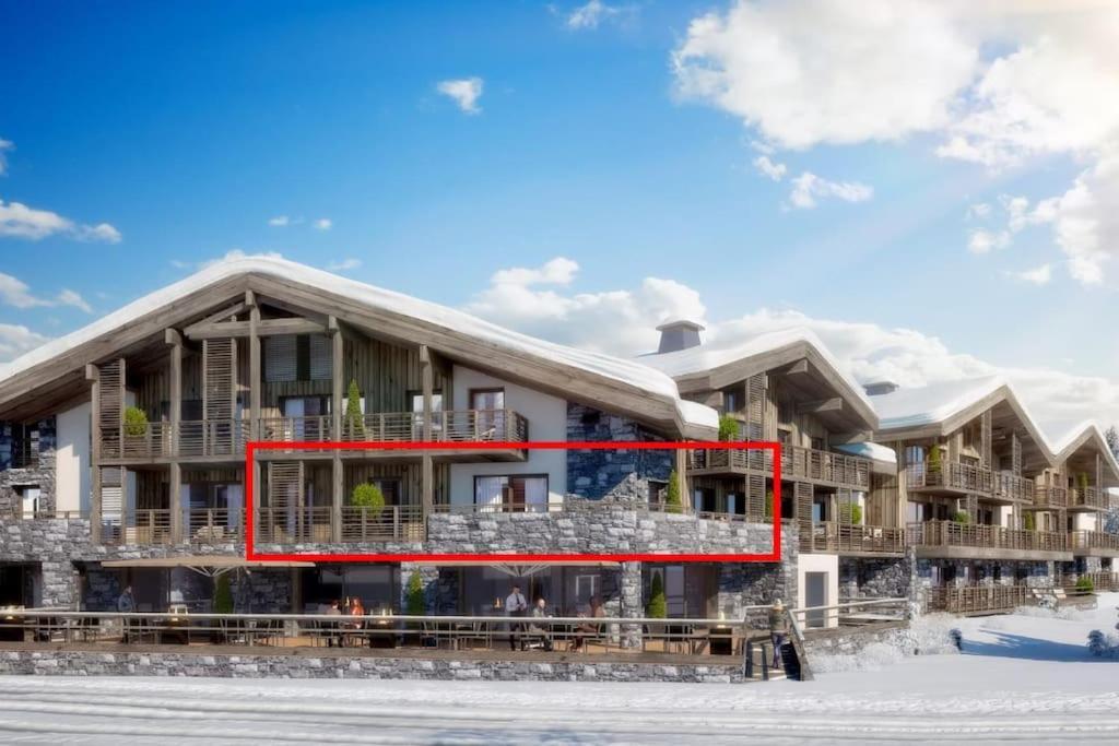 Appartement De Standing Plein Centre Station, 50M Des Pistes Les Gets Exterior photo